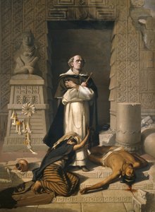 Broder Bartolome de Las Casas Försvarare av indianerna (olja på duk)