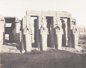 Gournah Thebe, Palais Dit le Memnonium, 1851-52, tryckt 1853-54. av Félix Teynard