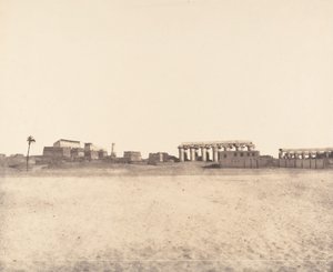 Louksor Thebe, Allmän syn på ruinerna, 1851-52.