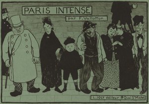 Albumomslag för Paris Intense, 1894. av Félix Vallotton