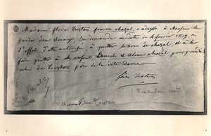 Autograferat brev från Flora Tristan (1803-44) till den franske justitieministern med begäran om skilsmässa, 4 februari 1839 av Flora Tristan