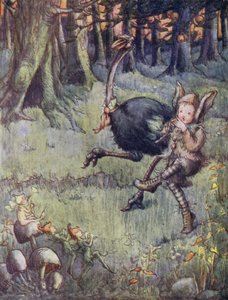 Struts som Tootles skulle ta med på en promenad (färglitografi)