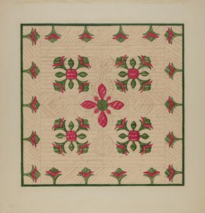 Quilt lampett av Florence Hastings