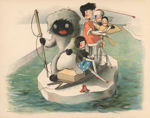 Illustration för Golliwoggs Polar Adventures
