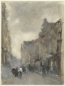 Gatuvy i Haag av Floris Arntzenius (signed by artist)