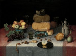 Stilleben med ost Stilleben med ostar av Floris Claesz van Dijck