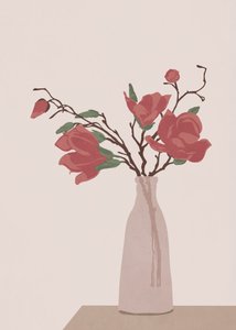 Elegant magnoliavase