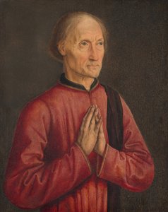 Porträtt av en donator av Follower of Dirck Bouts