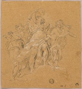 Ängelmusiker av Follower of Francesco Monti