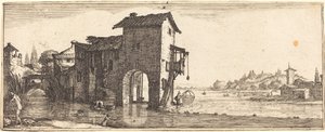 Vattenkvarnen av Follower of Jacques Callot