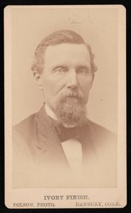 Porträtt av B.B. Kellogg, före 1876. av Folsom Photo