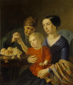 Familjeporträtt, 1848 av Foma Gavrilovich Toropov