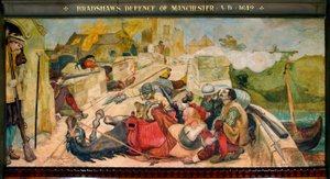 Bradshaws försvar av Manchester AD 1642 av Ford Madox Brown