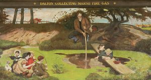 Dalton samlar in Marsh Fire Gas av Ford Madox Brown