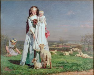 Vackra Baa-lamm av Ford Madox Brown
