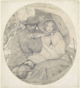 Den siste av England - Tecknad film av Ford Madox Brown
