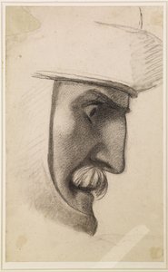 The Spirit of Justice - Studie för baronens chef av Ford Madox Brown