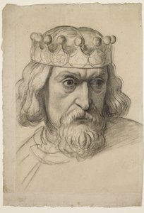 Rättvisans ande - Studie för chefen för en rådgivare av Ford Madox Brown