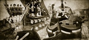 Öppnandet av Bridgewater Canal, 1768, illustration från 