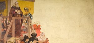 Wycliffe på hans rättegång, 1893. av Ford Madox Brown