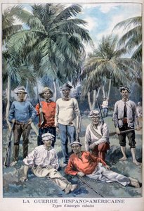Upproriska kubaner under det spansk-amerikanska kriget, 1898 av Fortuné Méaulle