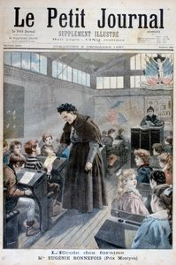 Mademoiselle Eugenie Bonnefois, grundare av en skola för barn till nöjesarbetare, 1897 av Fortuné Méaulle