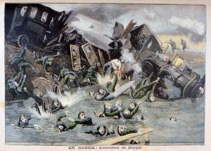 Militär tågolycka i Dorpat, Ryssland, 1897