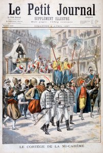 Processionen av mid-fasta festivalen, 1897 av Fortuné Méaulle