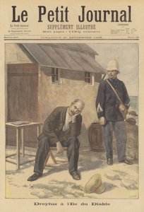 Alfred Dreyfus fängslad på Devils Island