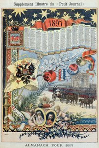 Almanacka för år 1897 (Gravyr) av Fortune Louis Meaulle