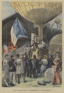 Ballonglopp i Vincennes, Paris av Fortune Louis Meaulle