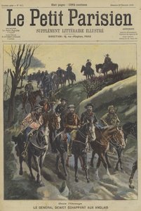 Boergeneralen Christiaan de Wet undviker brittiska styrkor i Orange Free State