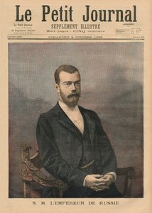 Hans Majestät Kejsar Nikolaus II av Ryssland, illustration på framsidan av 