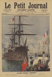 Den franska flottan i Portsmouth av Fortune Louis Meaulle