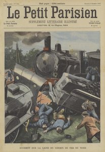 Tågkrasch på Chemin du Fer du Nord, Frankrike av Fortune Louis Meaulle