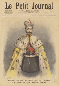 Tsar Nikolaj II av Ryssland i sina kröningskläder