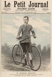 Charles Terront (1857-1932) från "Le Petit Journal", 26 september 1891