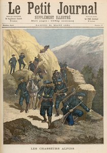 Bergsinfanterister, från "Le Petit Journal", 21 mars 1891 av Fortune Louis Meaulle and Henri Meyer