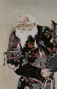 De stora ledarna för artonhundratalets Ainu: Itokoi och Shinichi från Akkeshi, Chosama från Uraashibetsu och Shonko från Noshappu, särskilt, illustration