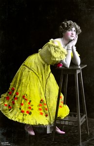 Gabrielle Ray 1883-1973, engelsk skådespelerska, tidigt 1900-tal.