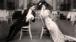 Lily Elsie och Joseph Coyne i The Merry Widow, 1907.