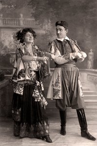 Lily Elsie och Joseph Coyne i The Merry Widow, 1908.