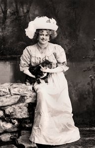 Marie Studholme 1875-1930, engelsk skådespelerska, 1900-tal. av Foulsham and Banfield