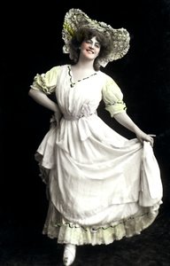 Marie Studholme 1875-1930, engelsk skådespelerska, tidigt 1900-tal.
