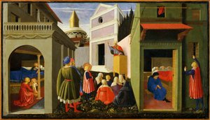 Italien, Rom, berättelser om Sankt Nikolaus av Fra (c.1387 1455) Angelico