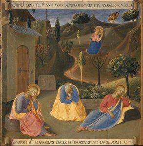 Kval i Getsemane trädgård. Kristi liv, Armadio degli Argenti. (Tempera på trä