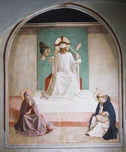 Kristus hån med Maria och St Dominic