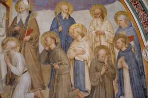 Korsfästelse med helgon av Fra Angelico