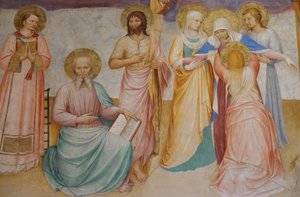 Korsfästelse med helgon av Fra Angelico