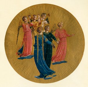 Detalj från Jungfruns kröning, 1400-talet, c1909 av Fra Angelico